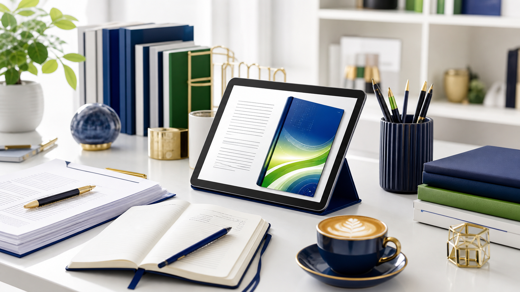 eBook creation and publishing workspace photo